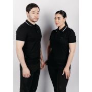 Футболка поло unisex 0168-09 чёрный